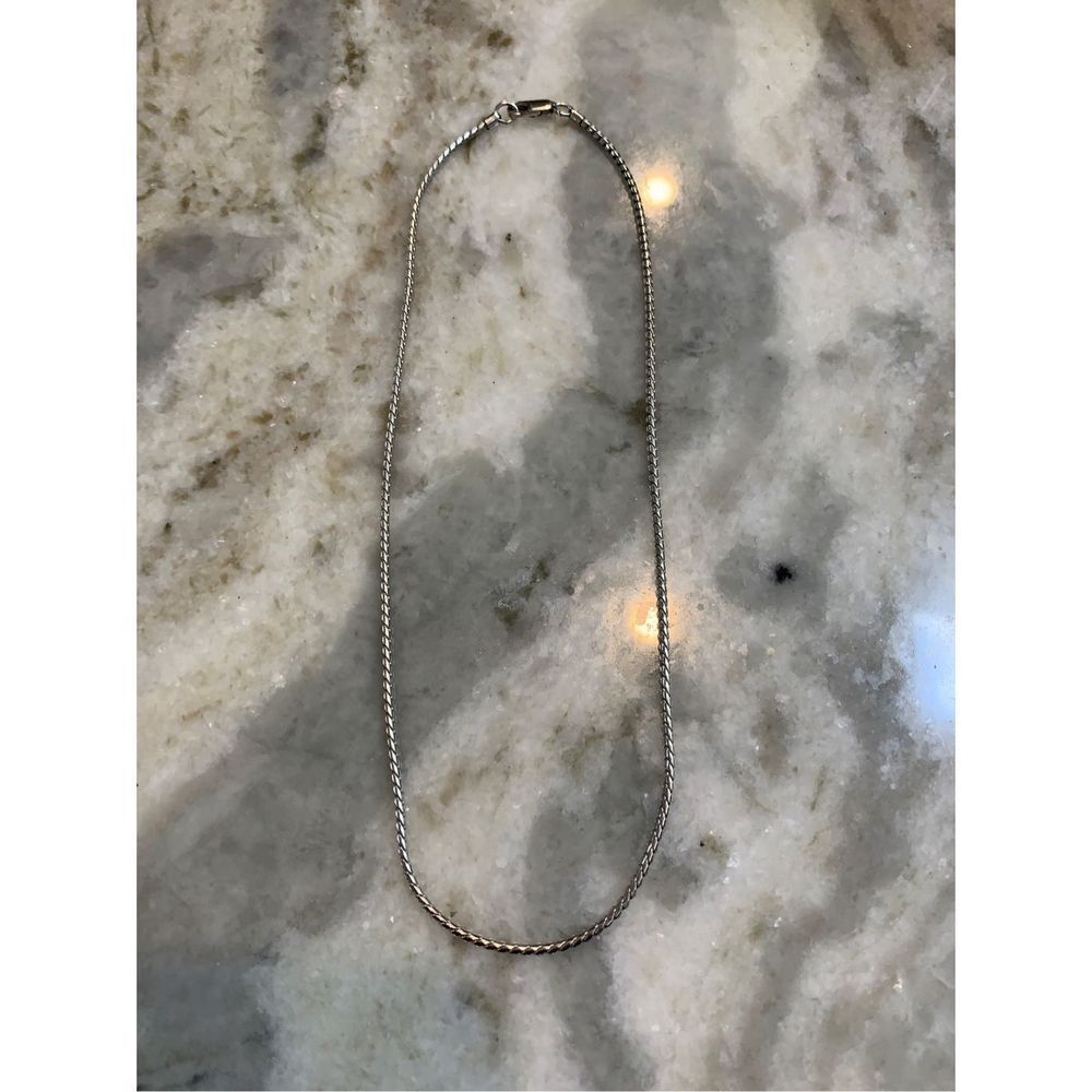 .925 Oxidized Sterling Silver Rounded Box Chain - Picture 6 of 7